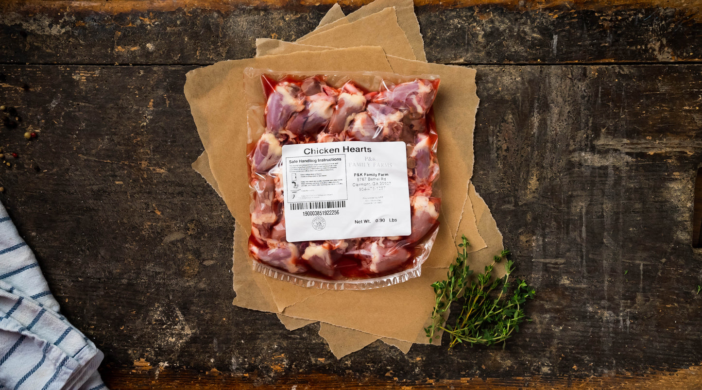 Pasture Raised Chicken Hearts (Corn and Soy Free)